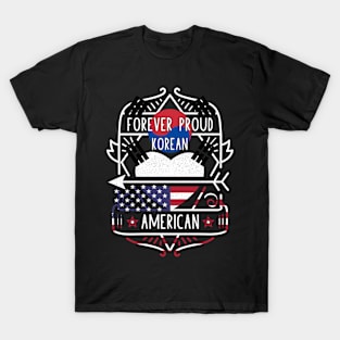 Forever Proud Korean American - Korea Heart T-Shirt